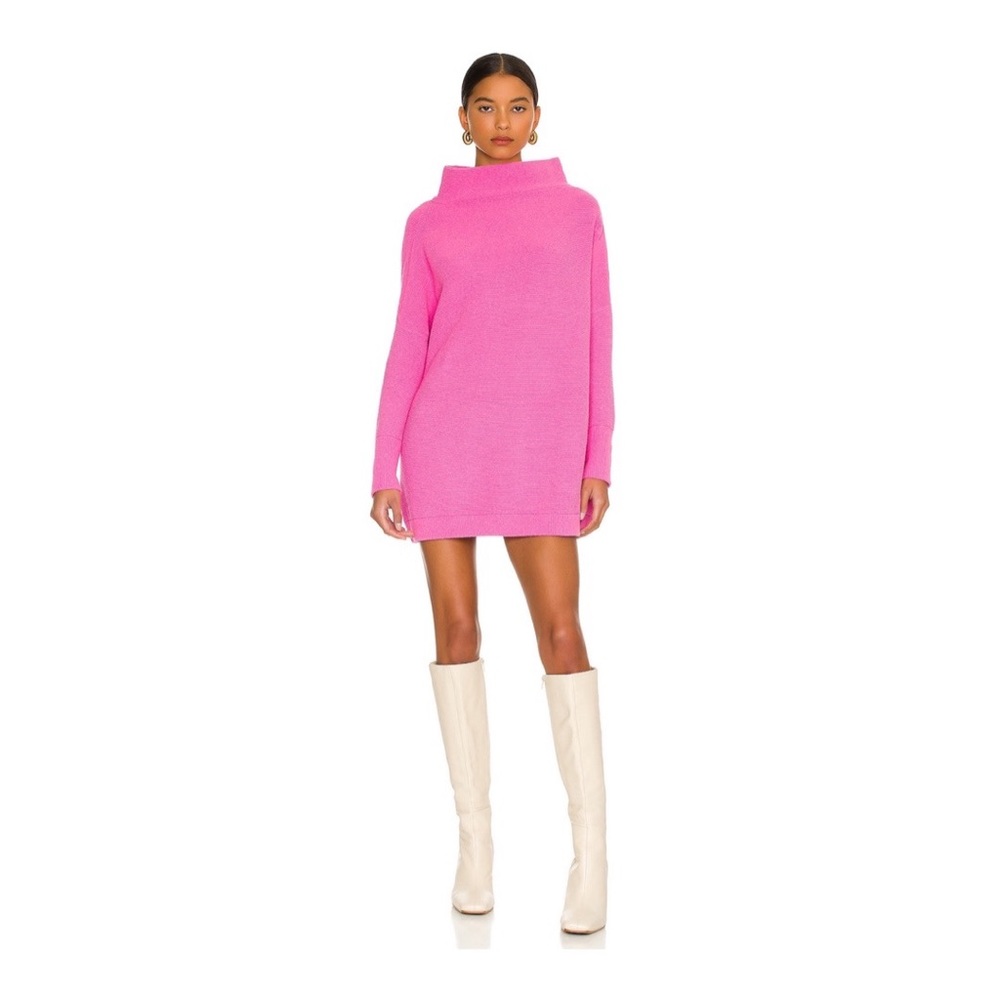 REVOLVE Free People pink sweater dress ‘Ottoman Slouchy Tunic Sweater Dress’